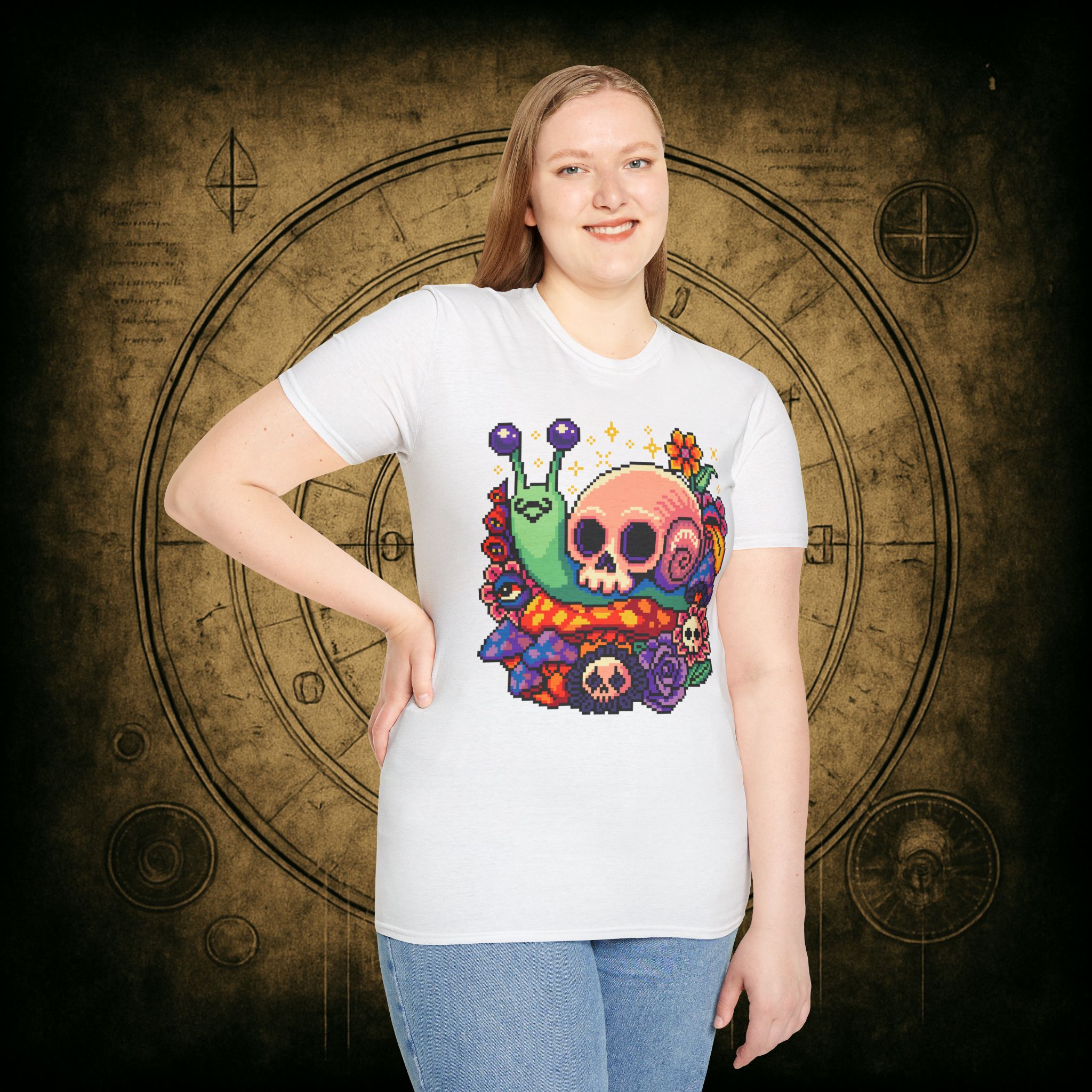 Skull Snail Unisex T-Shirt - Image 33