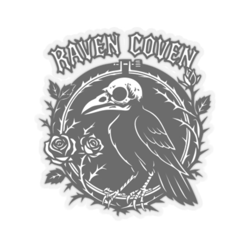 Raven of the Coven Raven Kiss-Cut Sticker - Image 4