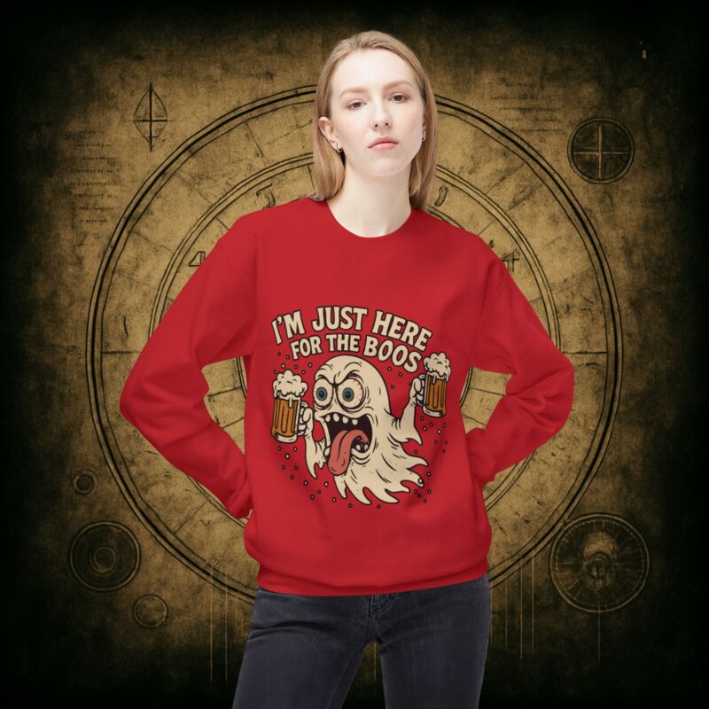 Here for the Boos Unisex Softstyle Sweatshirt - Image 5