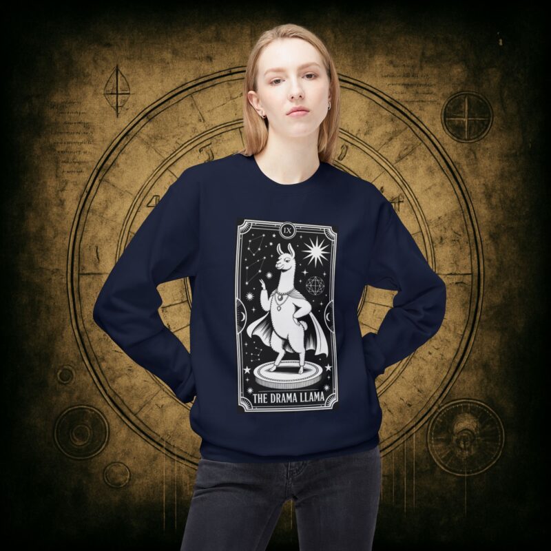 The Drama Llama Tarot Unisex Sweatshirt - Image 35