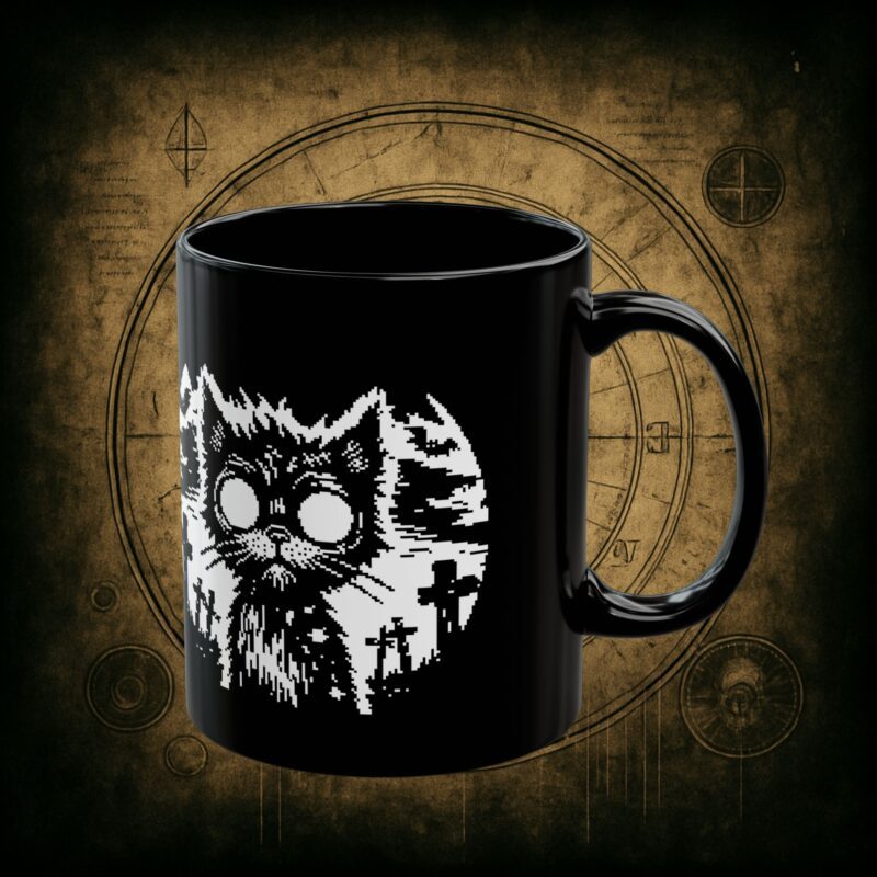 Zombie Cat Ceramic Mug - Image 2