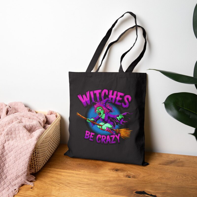Witches Be Crazy Tote Bag - Image 6