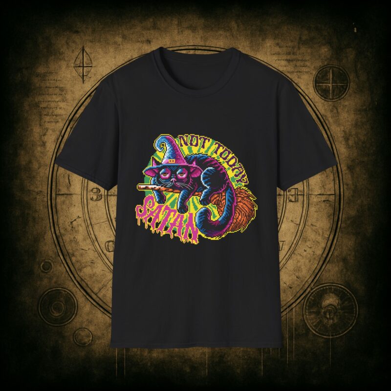 Not Today Satan Cat Unisex T-Shirt - Image 6
