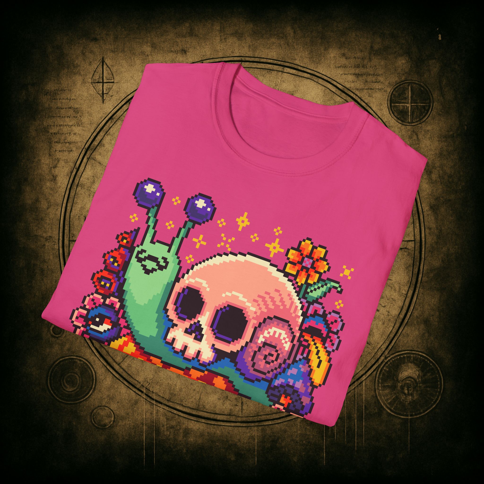 Skull Snail Unisex T-Shirt - Image 86