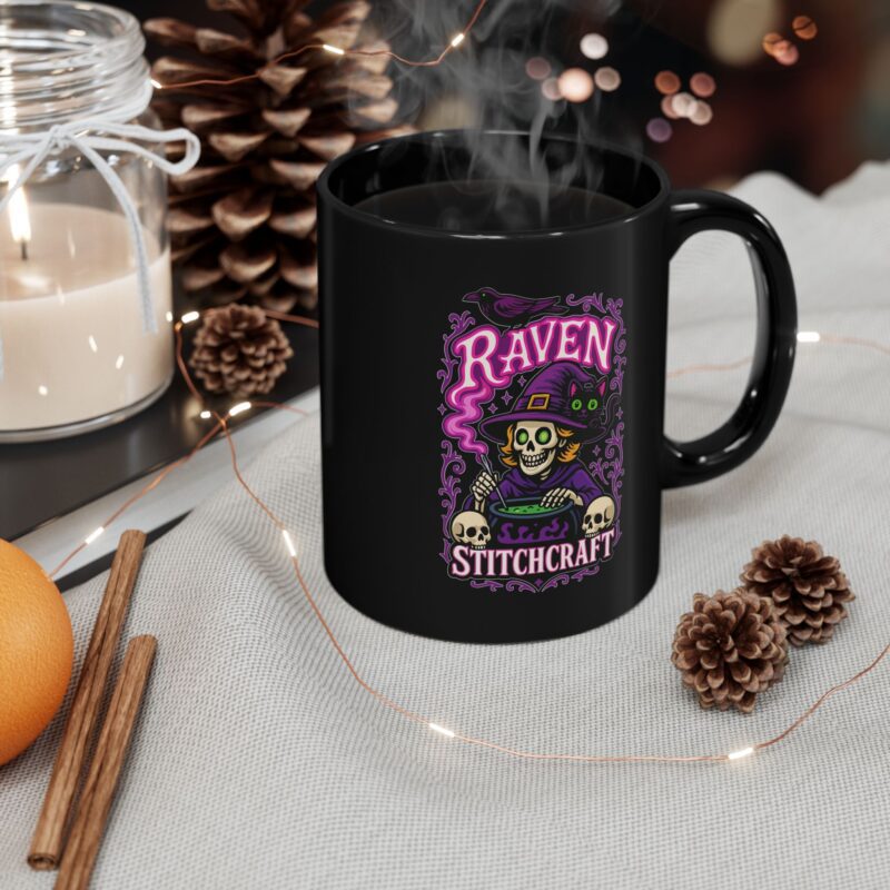 Raven Stitch Craft Brewing Ceramic Mug - Image 4
