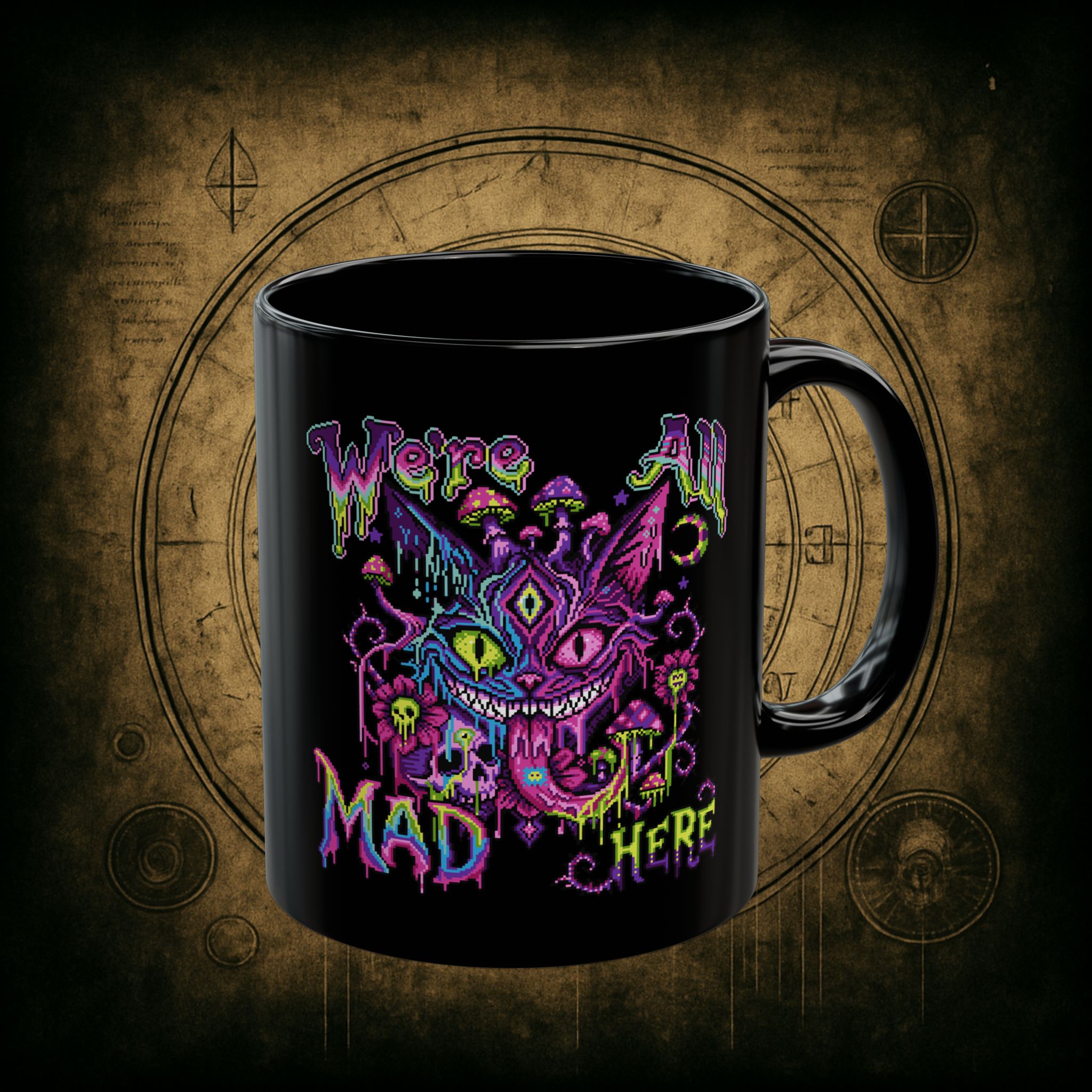 We’re All Mad Here Cheshire Cat Ceramic Mug