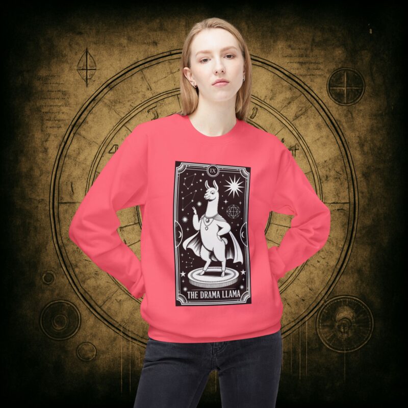 The Drama Llama Tarot Unisex Sweatshirt - Image 41