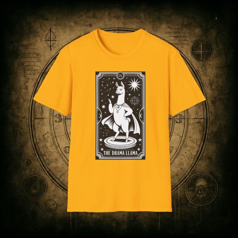 The Drama Llama Tarot Unisex T-Shirt - Image 22