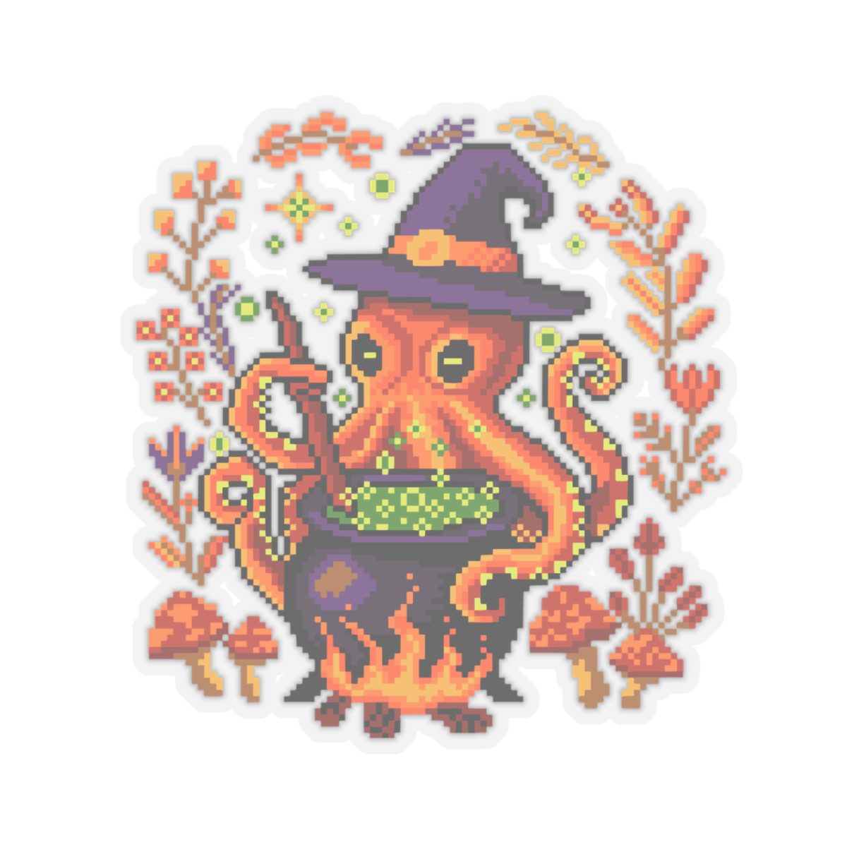 Hocus Octopus Kiss-Cut Sticker - Image 10