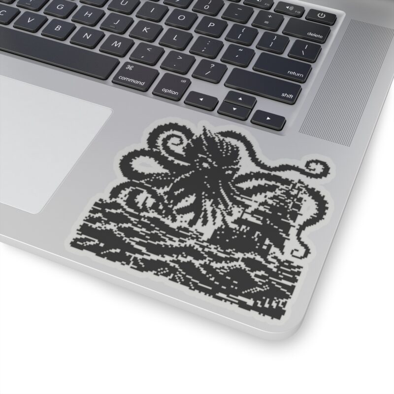 Woodcut Kraken Kiss-Cut Sticker - Image 17