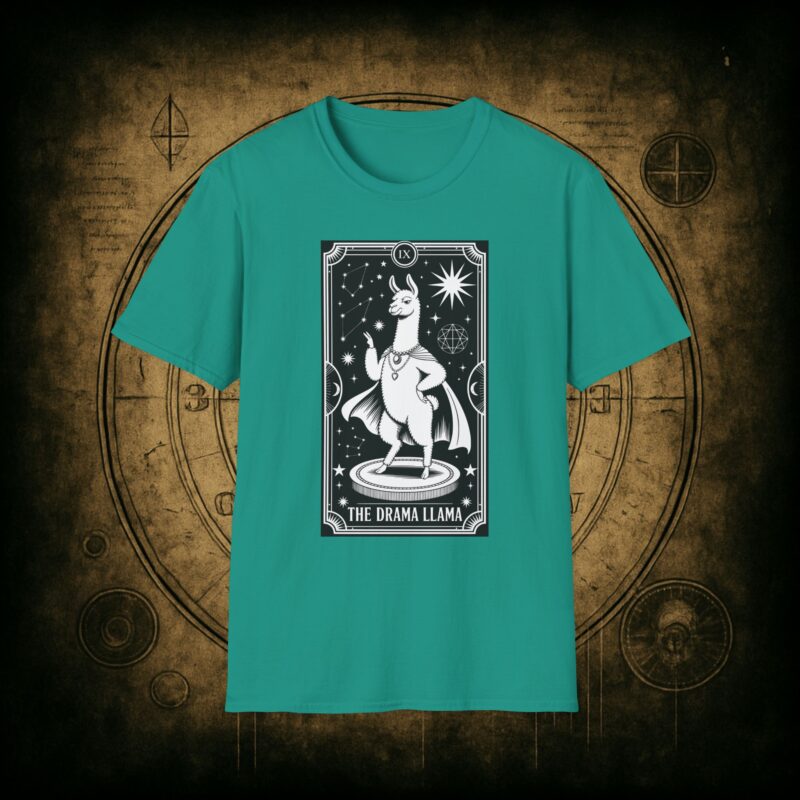 The Drama Llama Tarot Unisex T-Shirt - Image 43