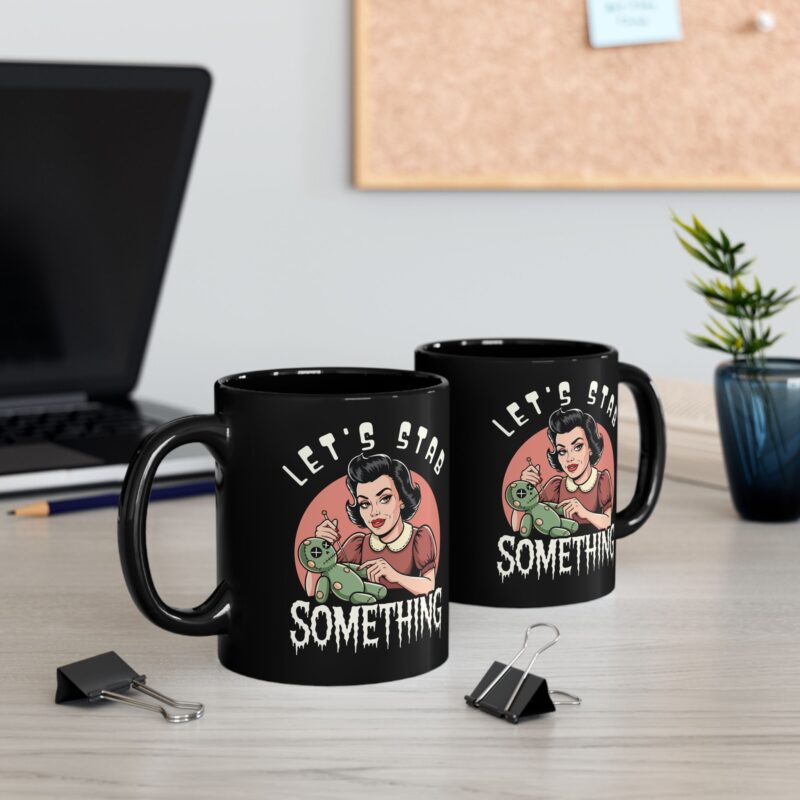 Let’s Stab Something Ceramic Mug - Image 5