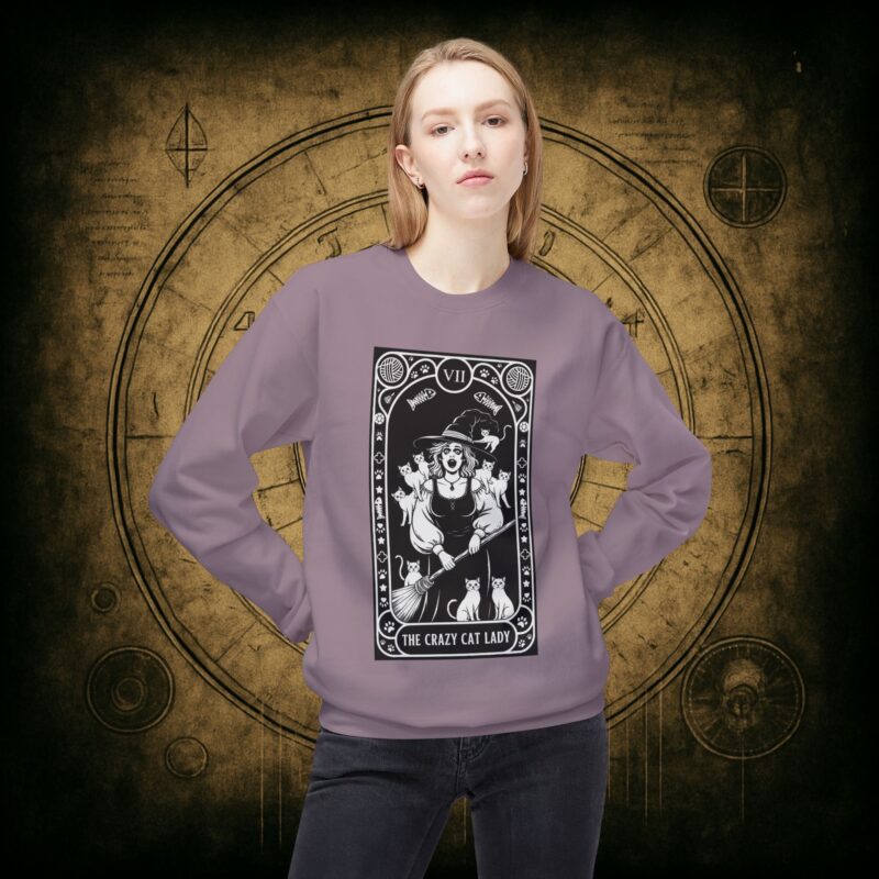 The Crazy Cat Lady Tarot Unisex Sweatshirt - Image 38