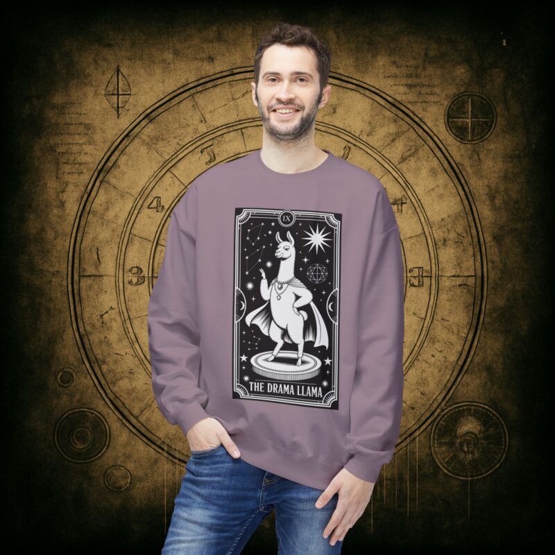 The Drama Llama Tarot Unisex Sweatshirt - Image 39