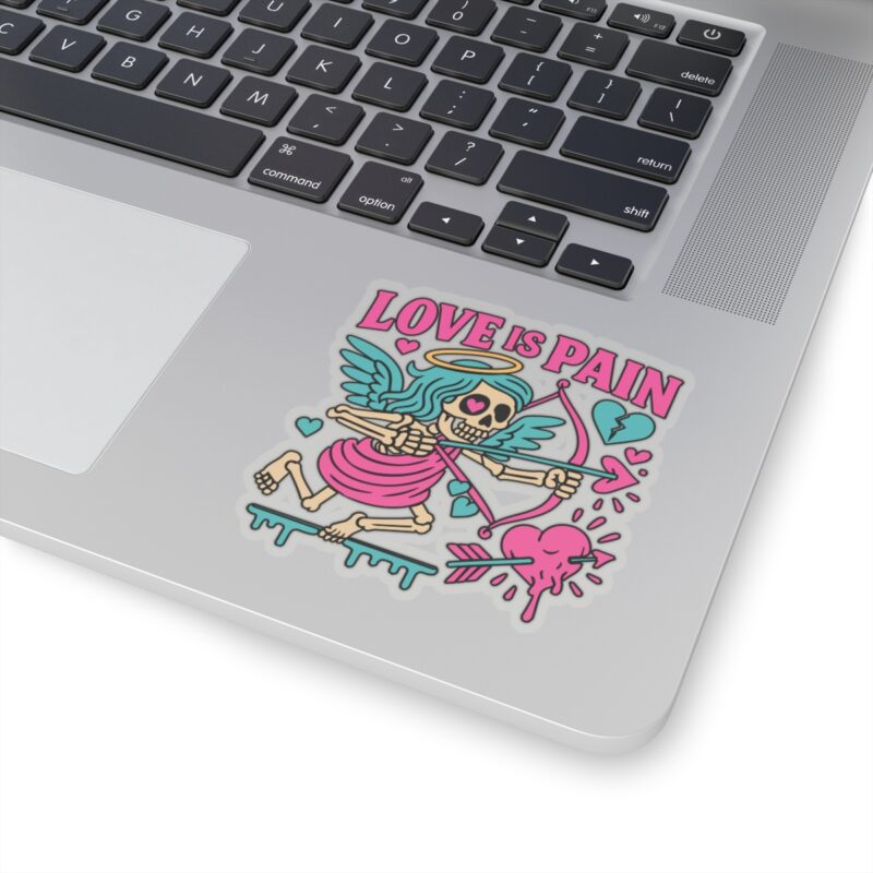 Cupid Love is Pain Kiss-Cut Sticker - Image 11