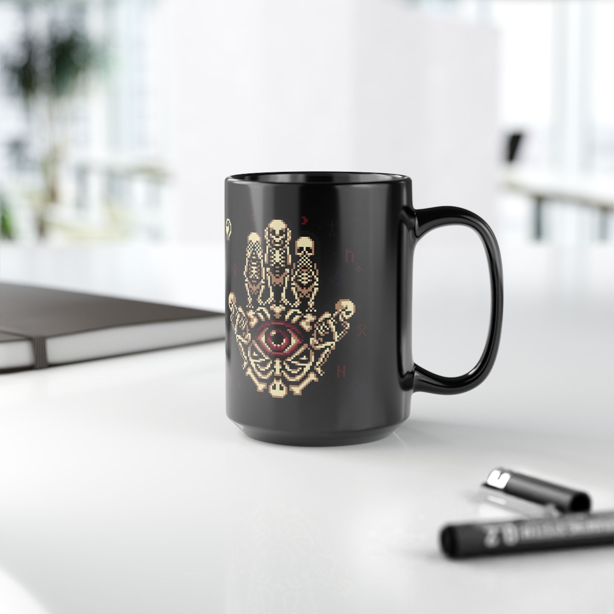 See No Evil Eye Ceramic Mug - Image 12