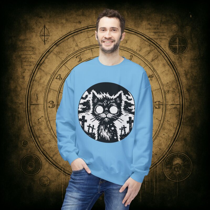 Zombie Cat Unisex Sweatshirt - Image 24