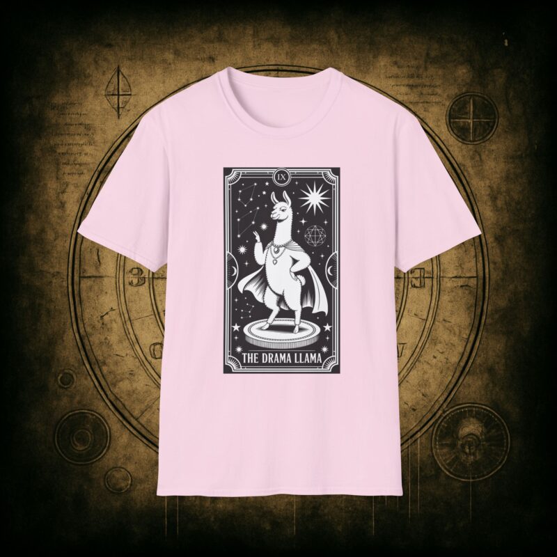 The Drama Llama Tarot Unisex T-Shirt - Image 63