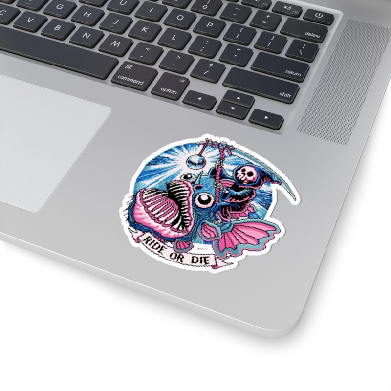 Ride or Die Angler Fish Kiss-Cut Sticker - Image 14