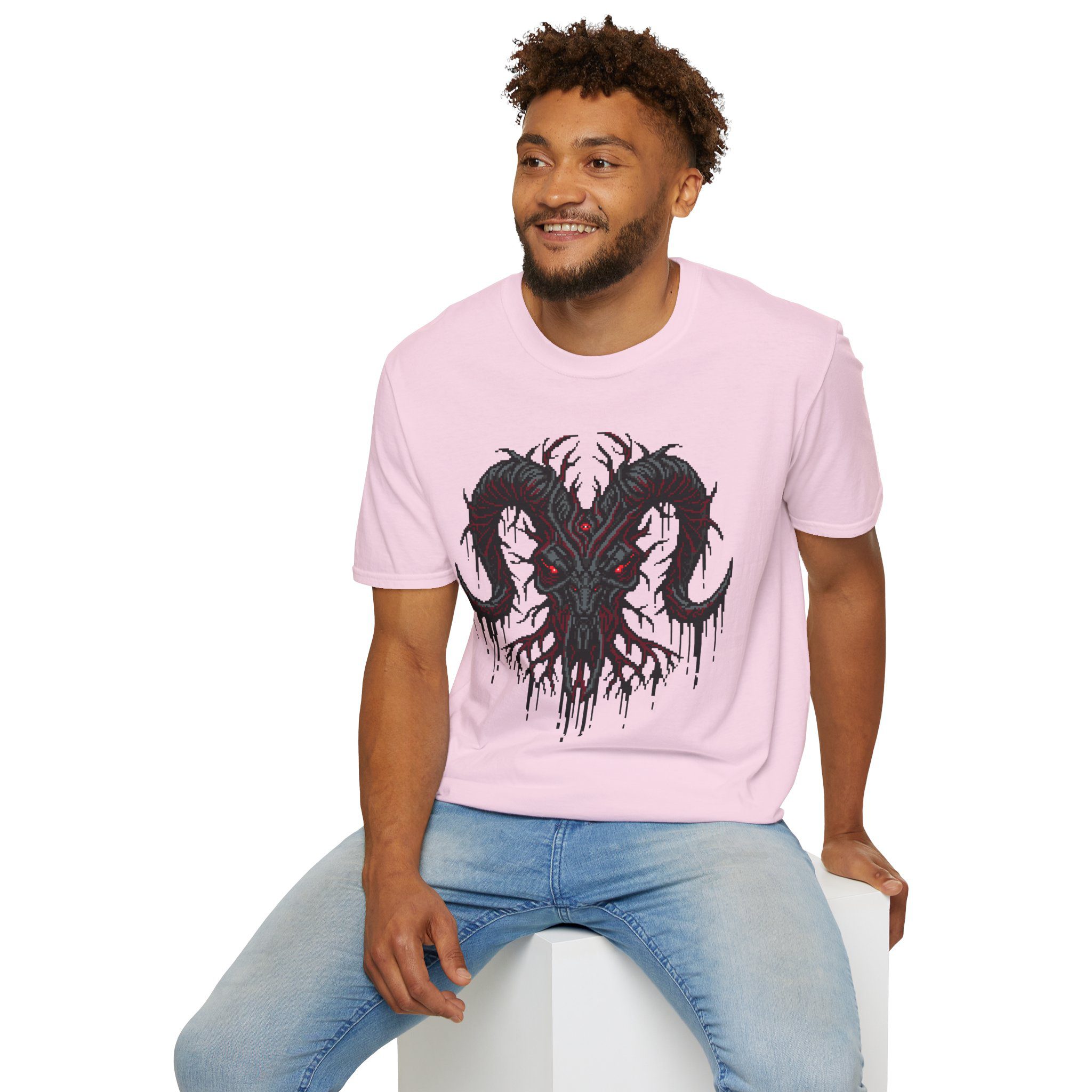 Baphomet Skull Unisex T-Shirt - Image 77