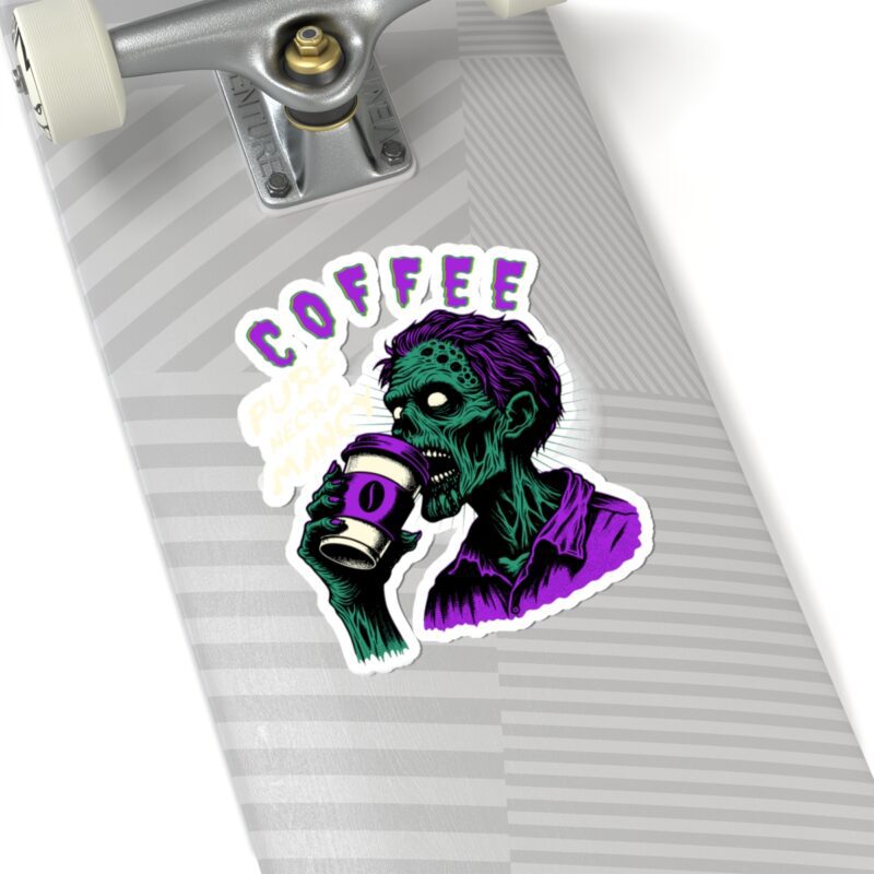 Zombie Coffee Necromancy Kiss-Cut Sticker - Image 23