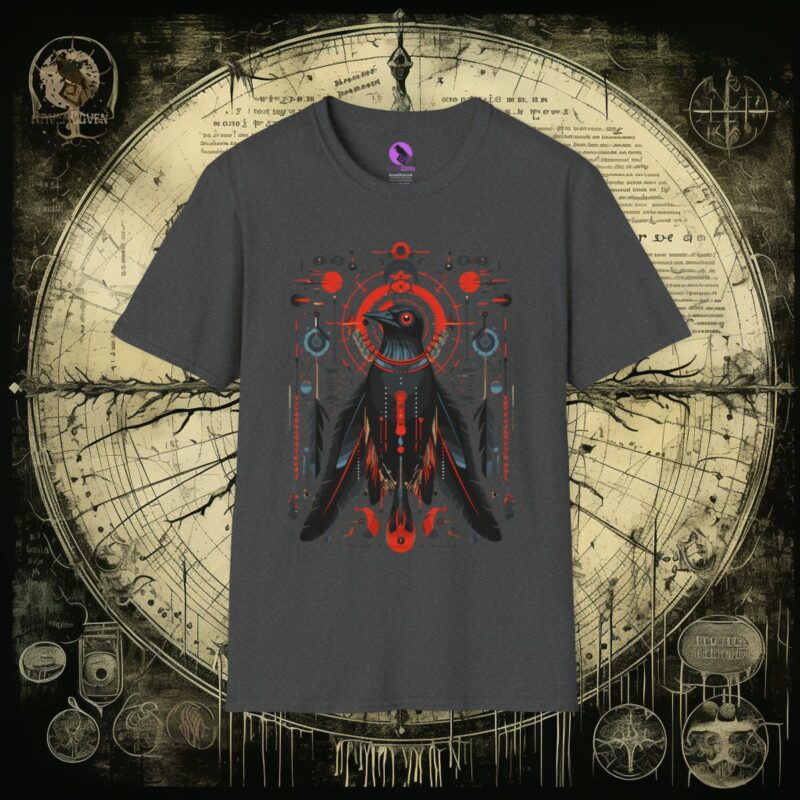 Tribal Raven Unisex T-Shirt - Image 13