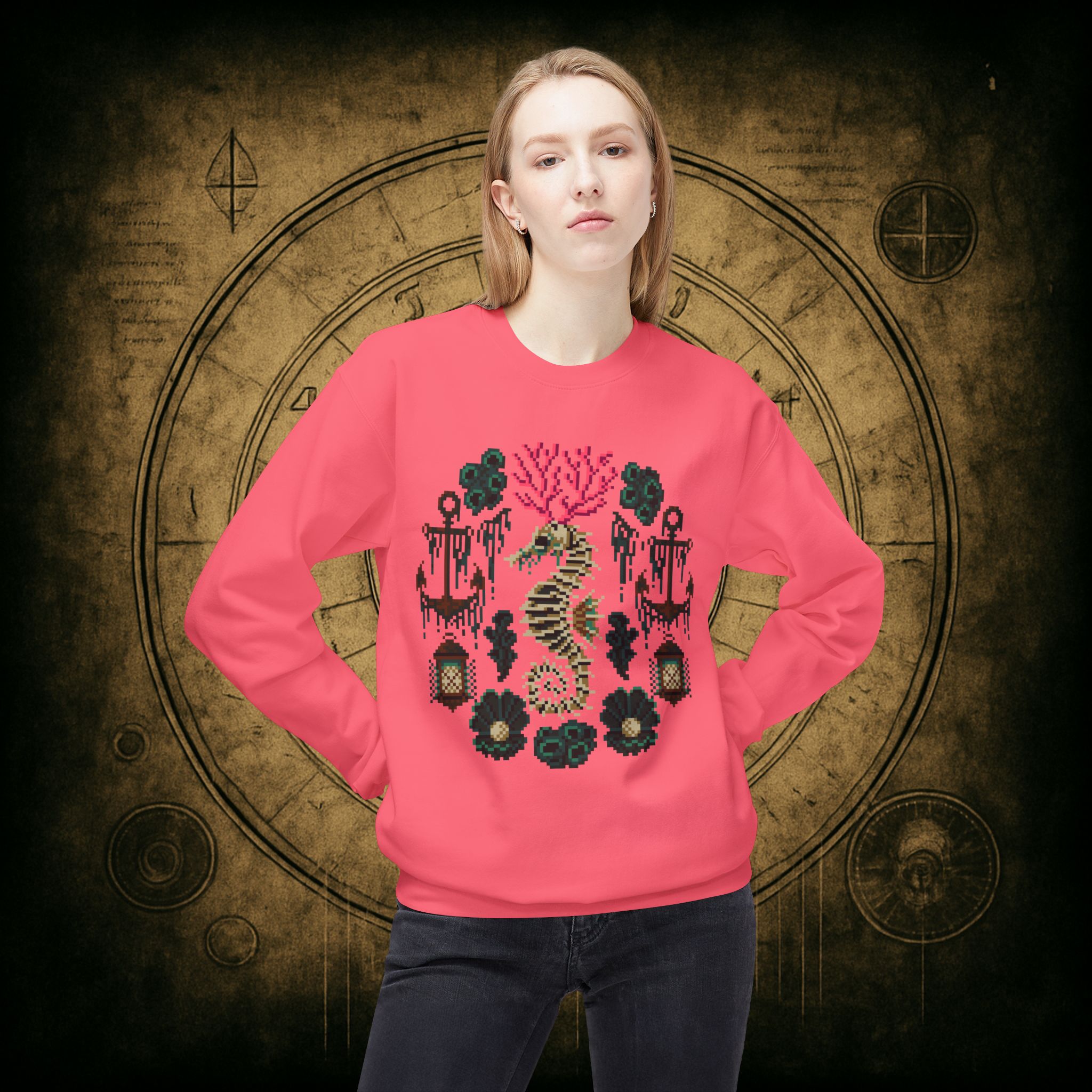 Coral Seahorse Sweatshirt - Image 54