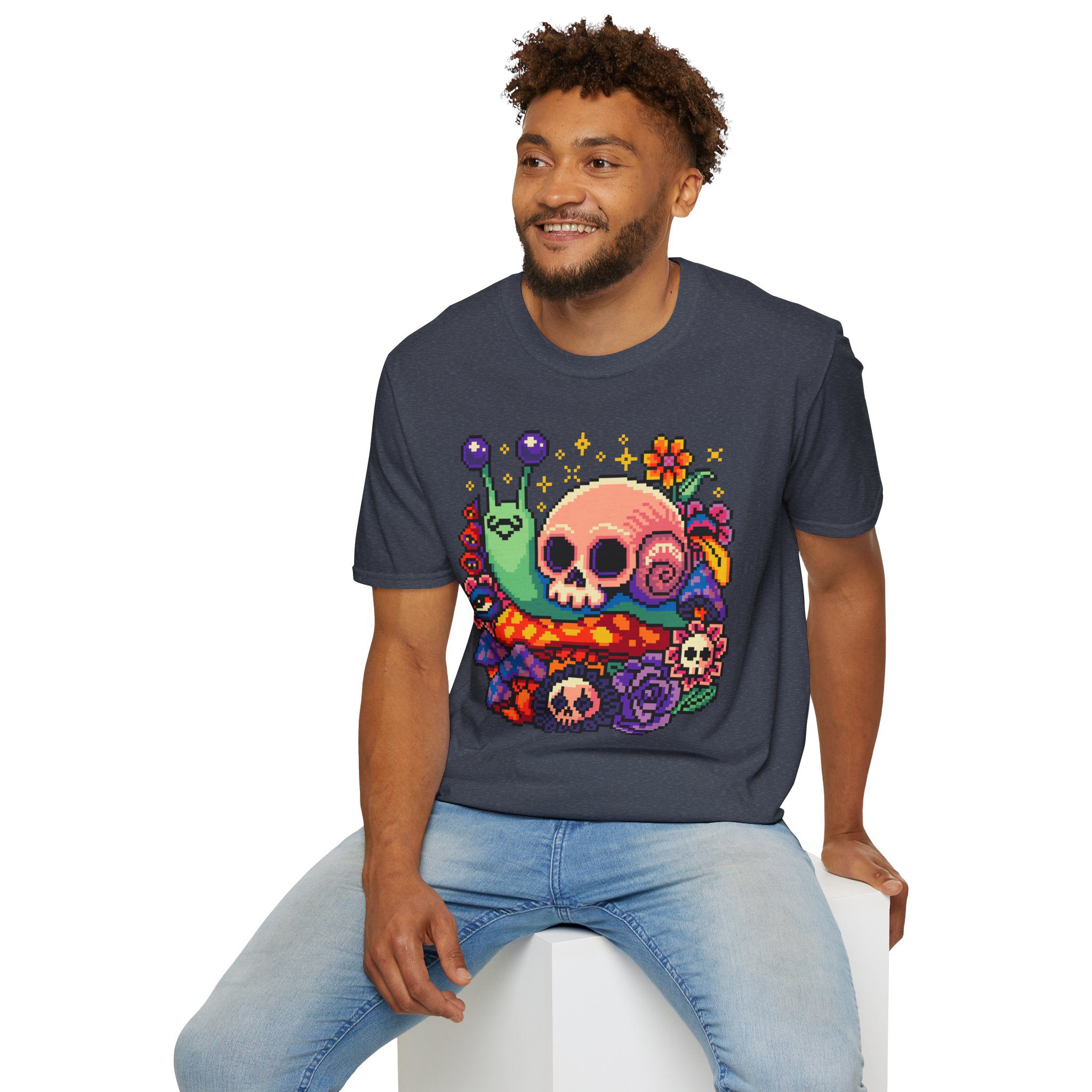 Skull Snail Unisex T-Shirt - Image 71