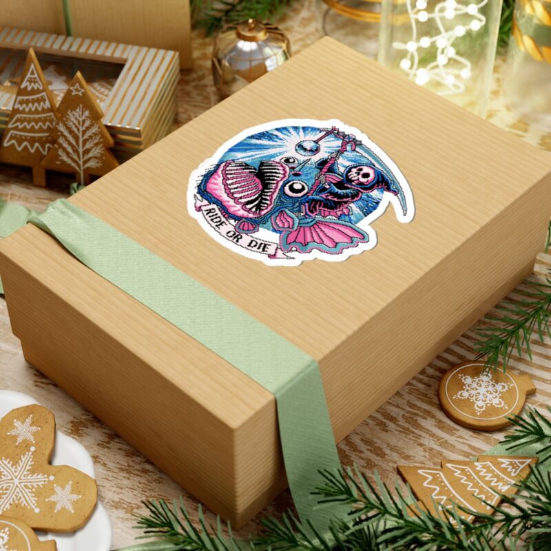 Ride or Die Angler Fish Kiss-Cut Sticker - Image 3