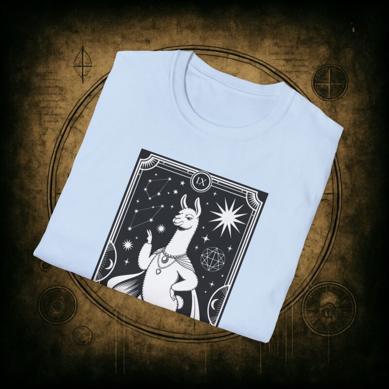 The Drama Llama Tarot Unisex T-Shirt - Image 49