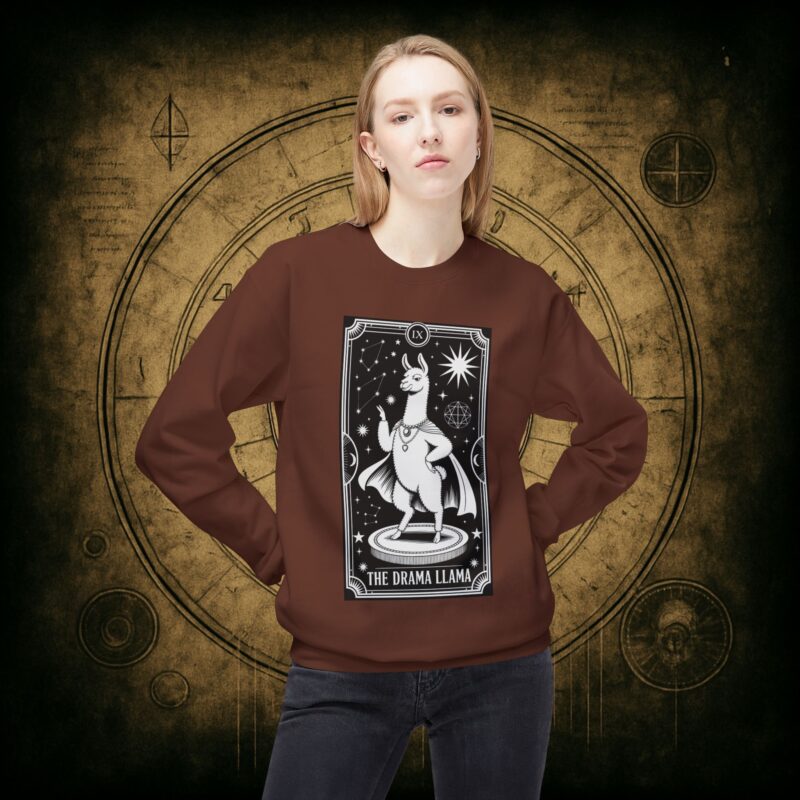 The Drama Llama Tarot Unisex Sweatshirt - Image 11