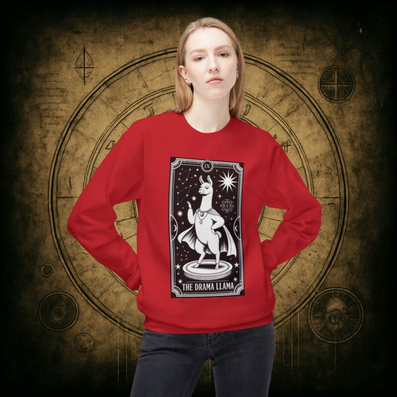 The Drama Llama Tarot Unisex Sweatshirt - Image 5