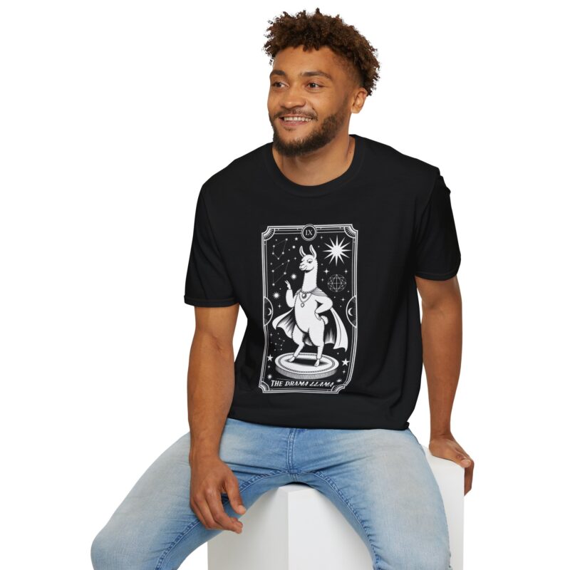 The Drama Llama Tarot Unisex T-Shirt - Image 12