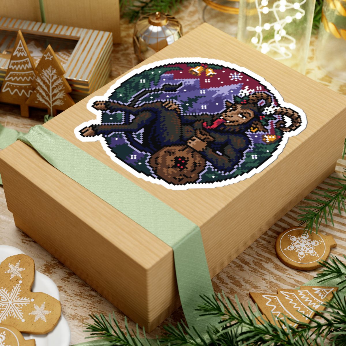 Naughty Krampus Kiss-Cut Sticker - Image 24