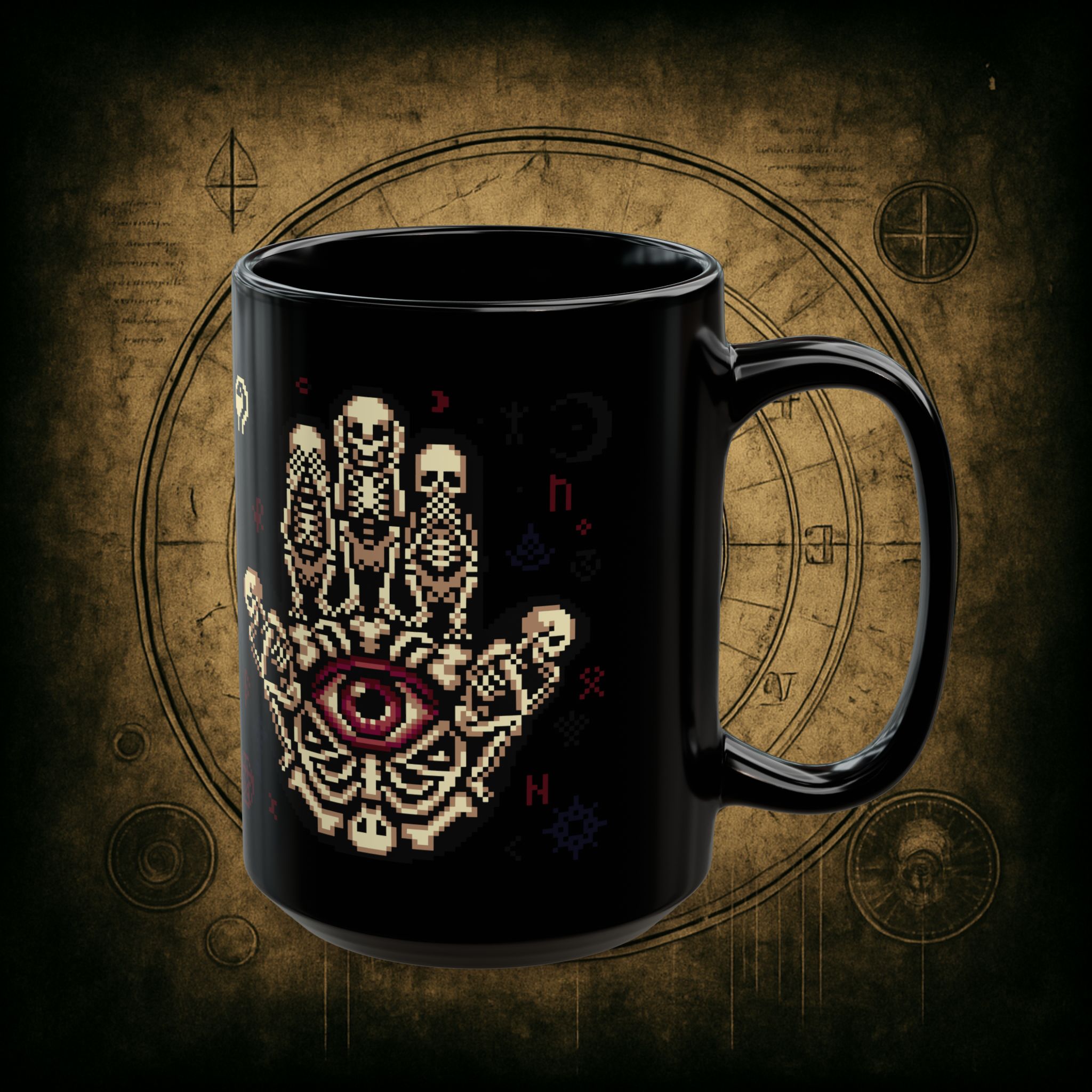 See No Evil Eye Ceramic Mug - Image 7