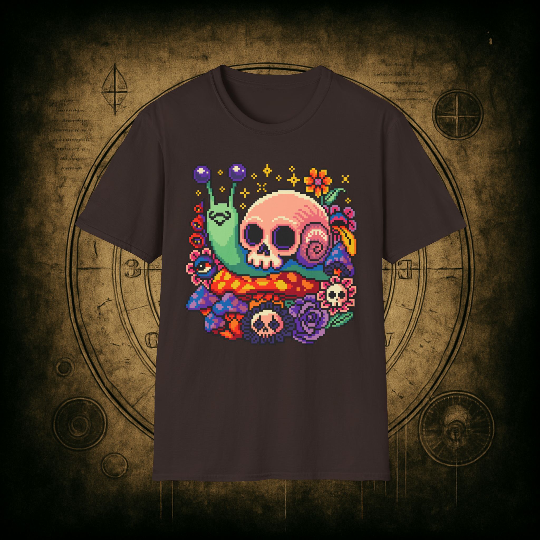 Skull Snail Unisex T-Shirt - Image 49