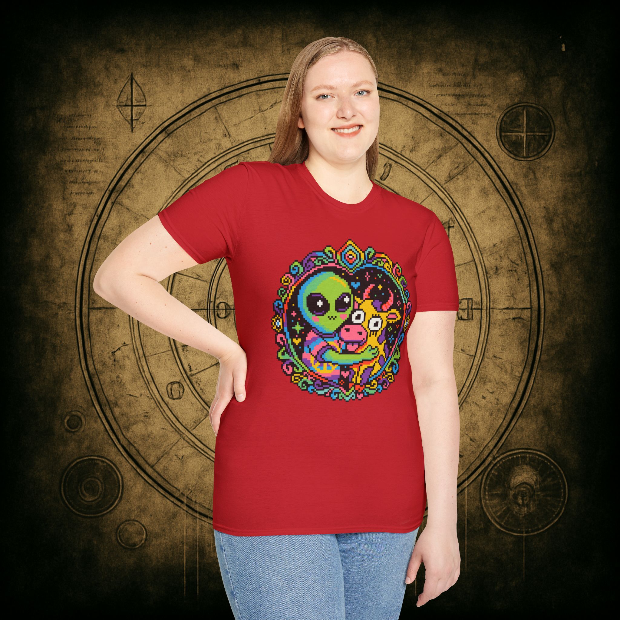 Space Cow Unisex T-Shirt - Image 86