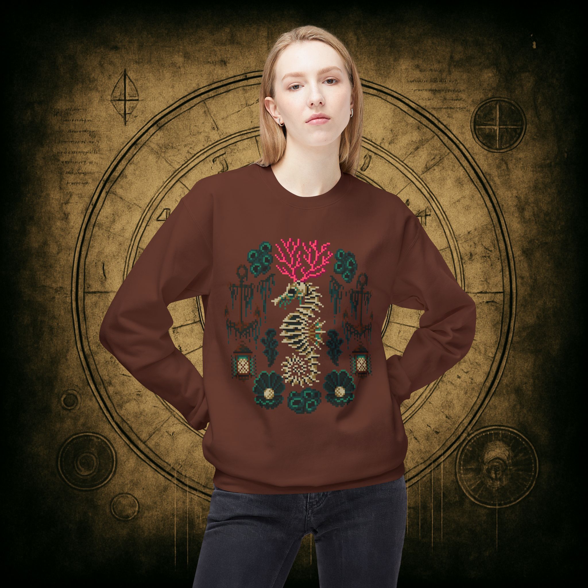 Coral Seahorse Sweatshirt - Image 18