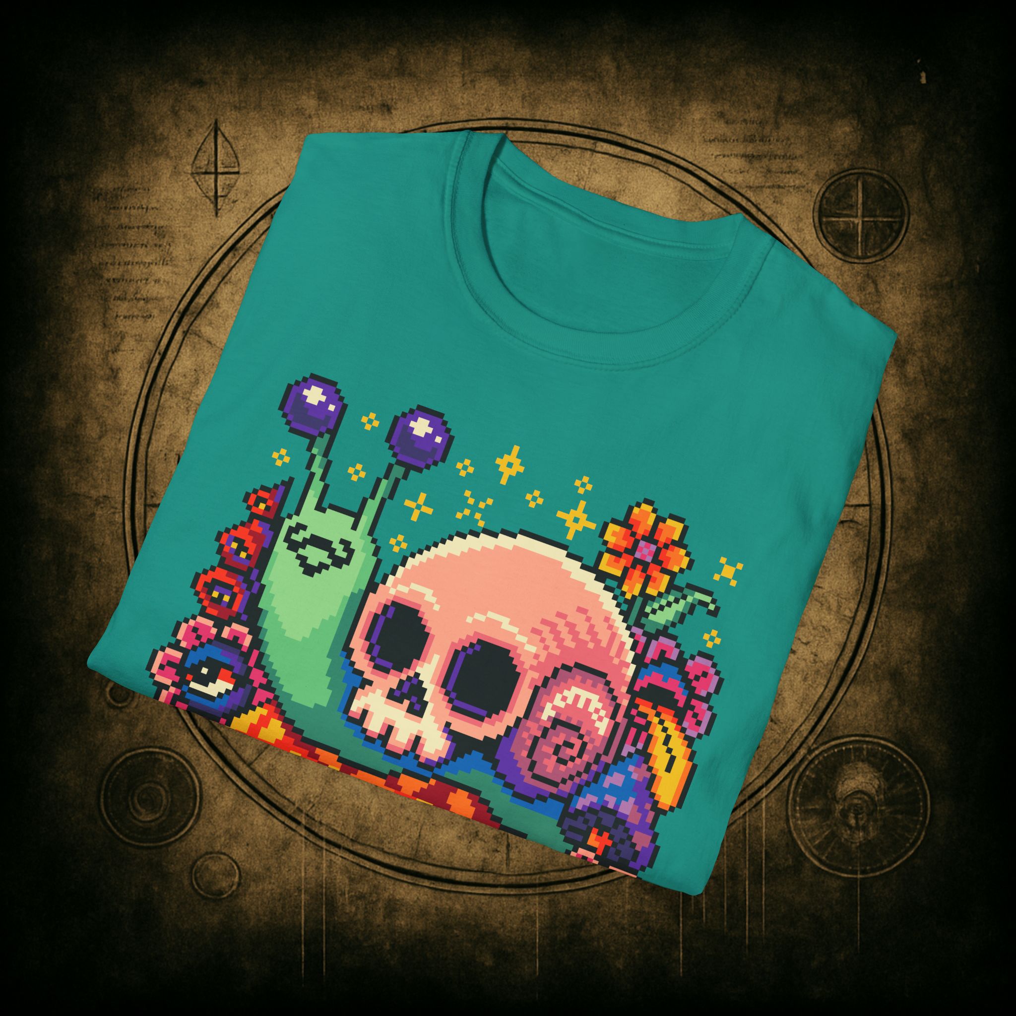 Skull Snail Unisex T-Shirt - Image 56