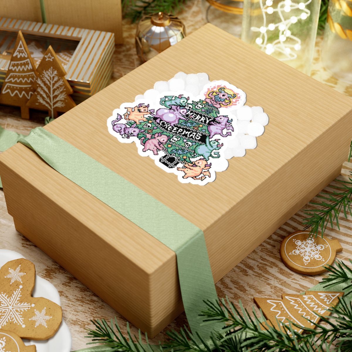 Merry Creepmas Kiss-Cut Sticker - Image 3