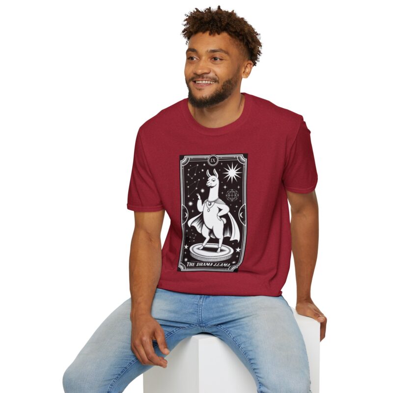The Drama Llama Tarot Unisex T-Shirt - Image 77