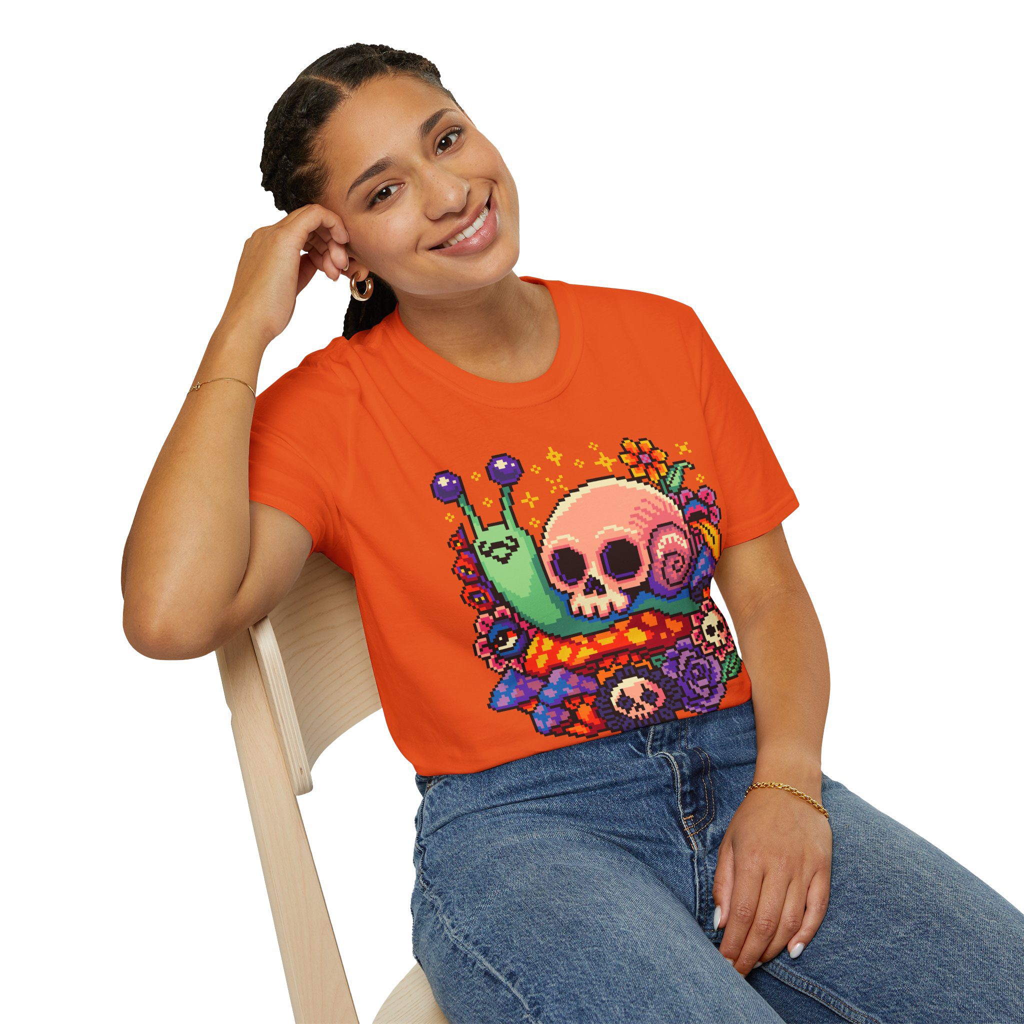 Skull Snail Unisex T-Shirt - Image 27