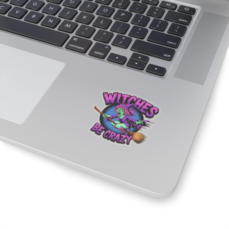 Witches Be Crazy Kiss-Cut Sticker - Image 5