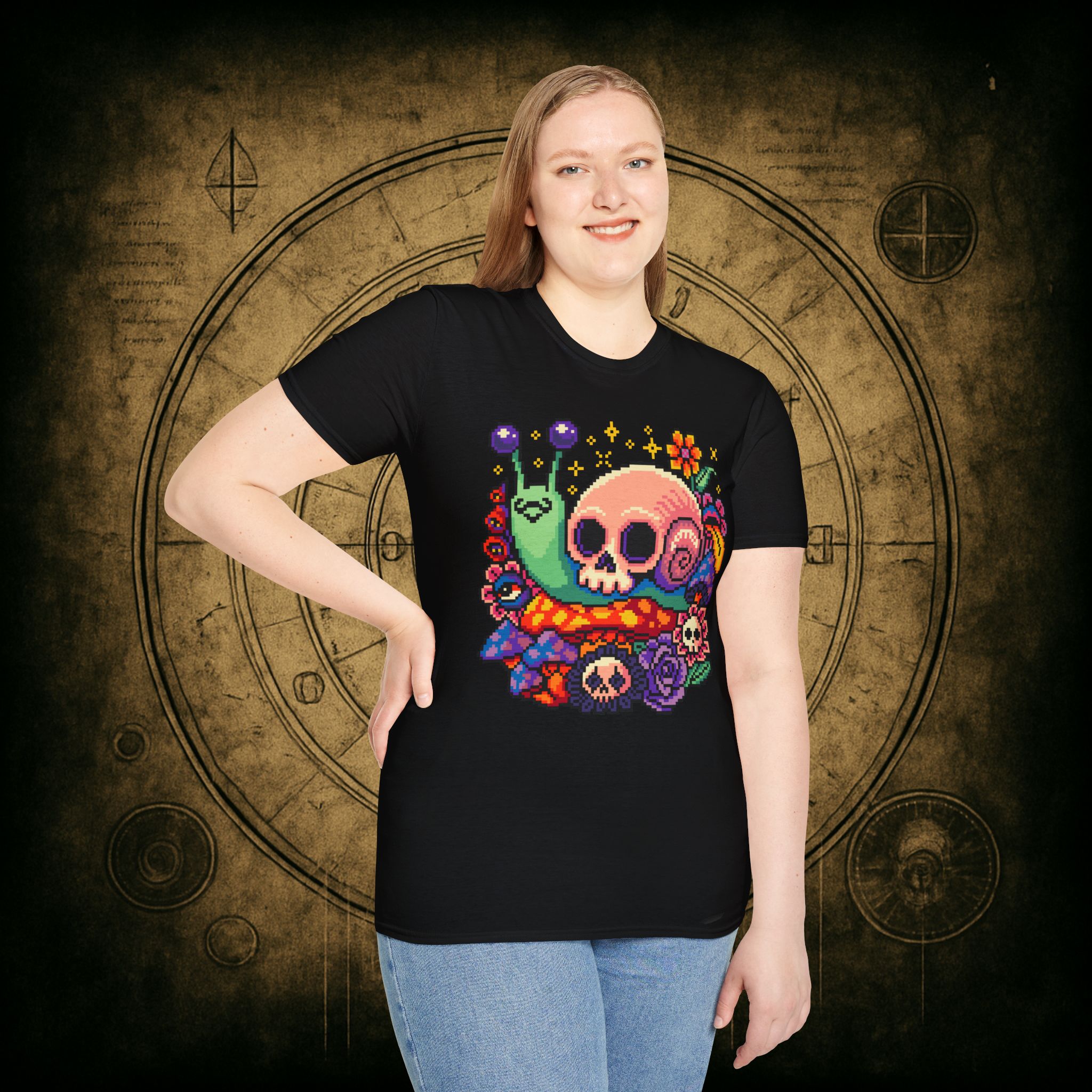 Skull Snail Unisex T-Shirt - Image 11