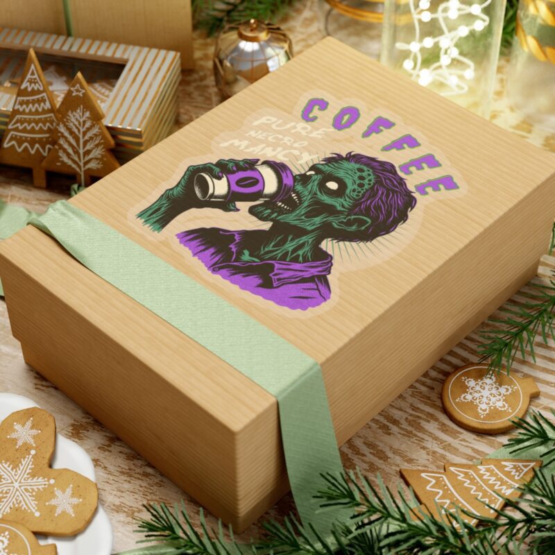 Zombie Coffee Necromancy Kiss-Cut Sticker - Image 21