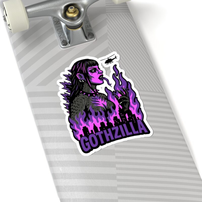 Gothzilla (Purple) Kiss-Cut Sticker - Image 23