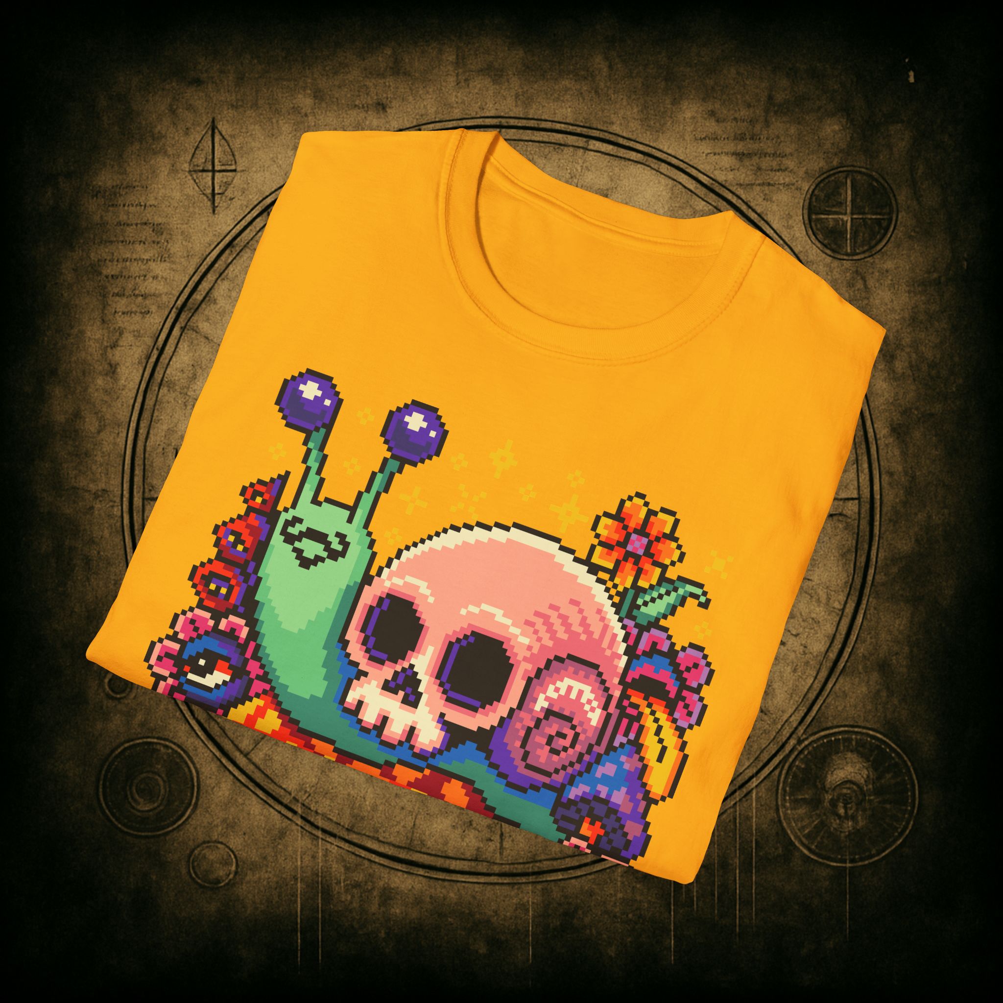 Skull Snail Unisex T-Shirt - Image 44