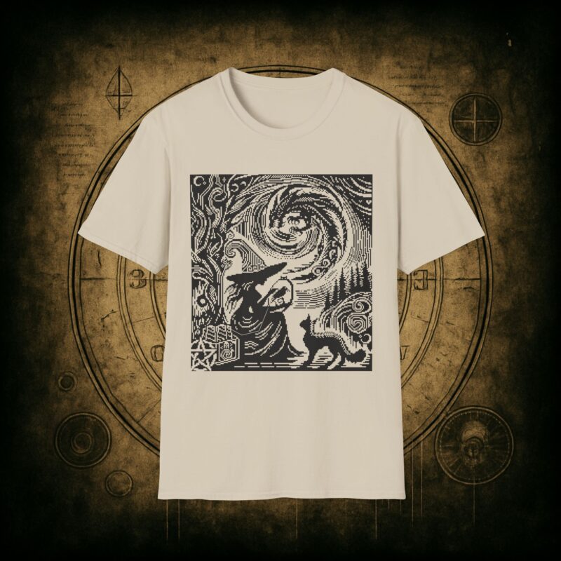 Woodcut Stitch Witch Unisex T-Shirt