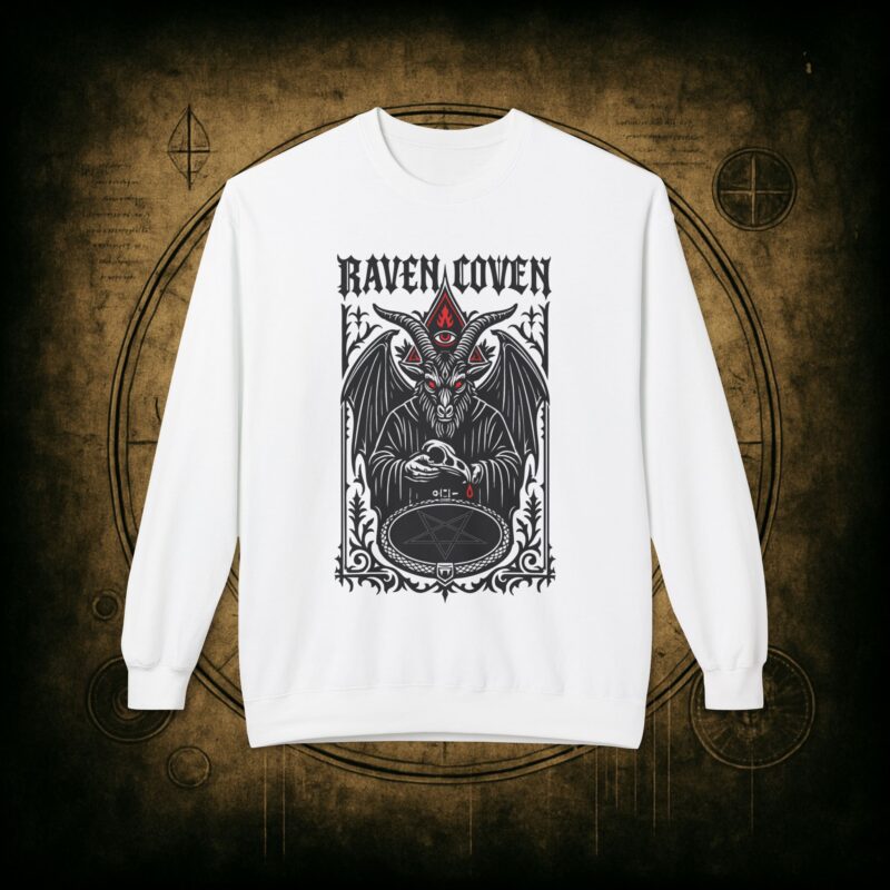 Raven Coven Initiation Unisex Sweatshirt - Image 4