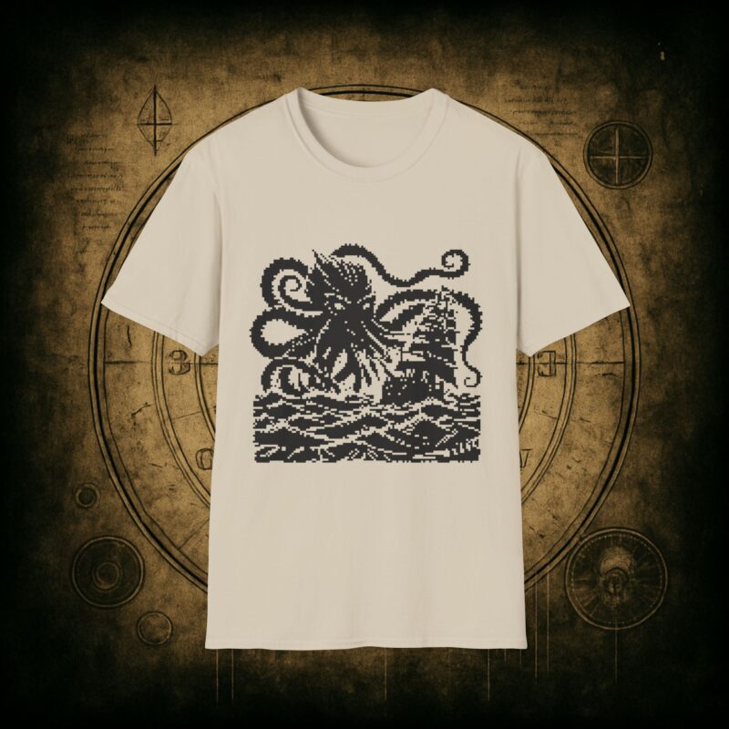 Woodcut Kraken Unisex T-shirt
